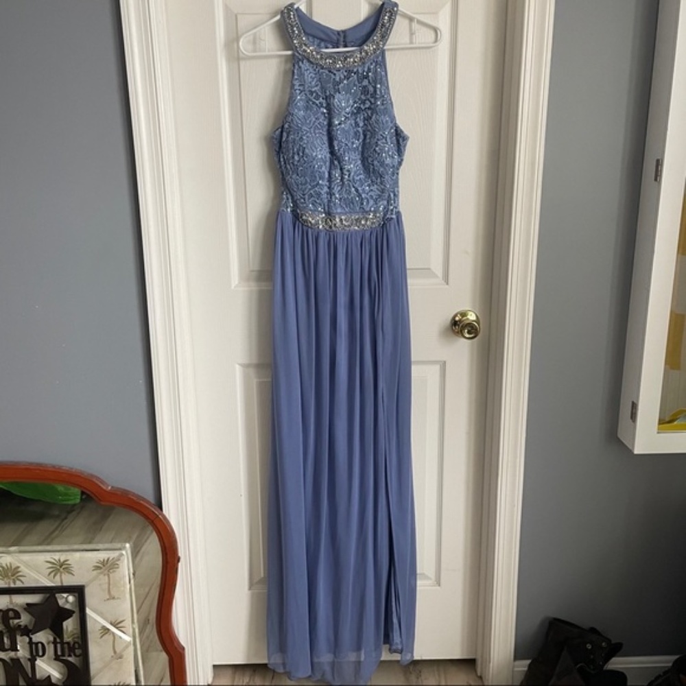 BCX (Nordstom) Periwinkle Prom Gown, Size 7 - Picture 3 of 9
